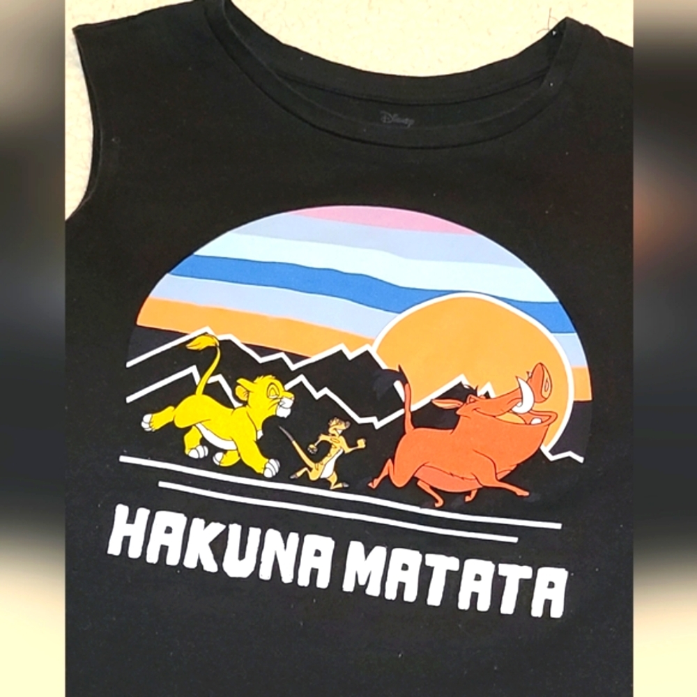 Lion King Hakuna Matata Tank Top Shirt - Picture 3 of 4